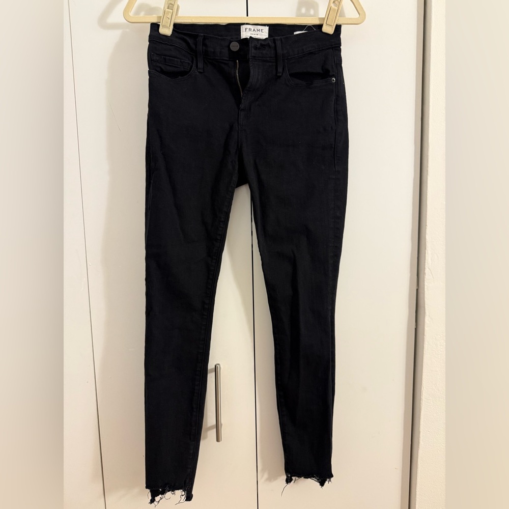 Frame Denim Women's Black Skinny Jeans
